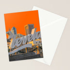 Cleveland Ohio City Skyline Home Fan OH Print Stationery Card Gallery Image 2