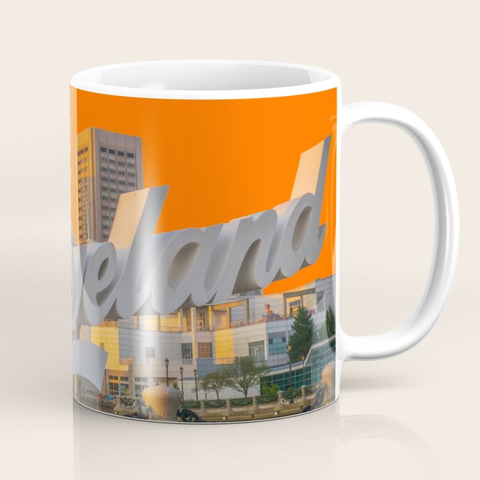 Cleveland Ohio City Skyline Home Fan OH Print Coffee Mug Gallery Image 1