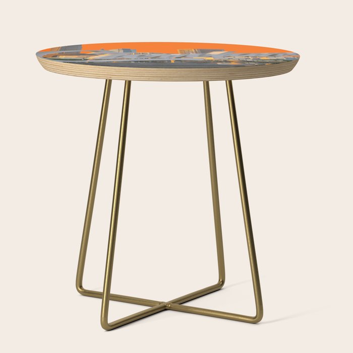 Cleveland Ohio City Skyline Home Fan OH Print Side Table Gallery Image 1