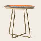 Cleveland Ohio City Skyline Home Fan OH Print Side Table Gallery Image 1