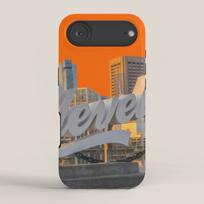 Cleveland Ohio City Skyline Home Fan OH Print iPhone Case Gallery Image 2