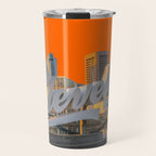 Cleveland Ohio City Skyline Home Fan OH Print Travel Mug Gallery Image 1