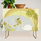 Surf Tropical daydreams by surfy birdy  Credenza Gallery Image 1