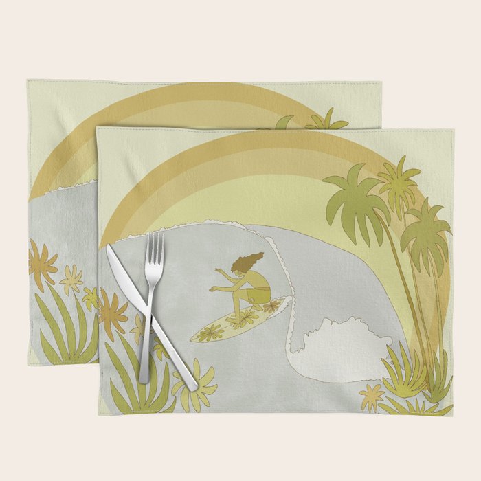 Surf Tropical daydreams by surfy birdy  Placemat Gallery Image 1