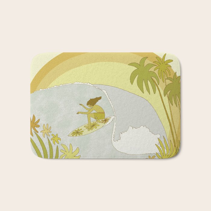 Surf Tropical daydreams by surfy birdy  Bath Mat Gallery Image 1