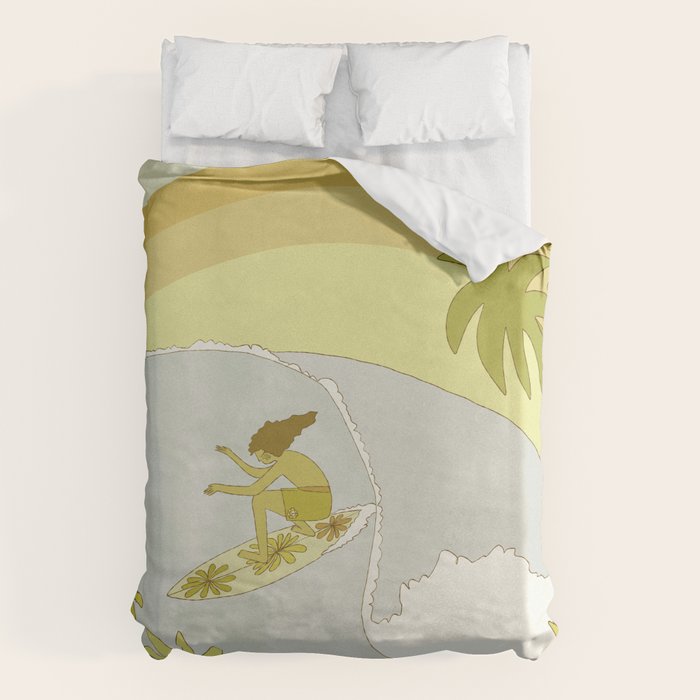 Surf Tropical daydreams by surfy birdy  Duvet Cover Gallery Image 1