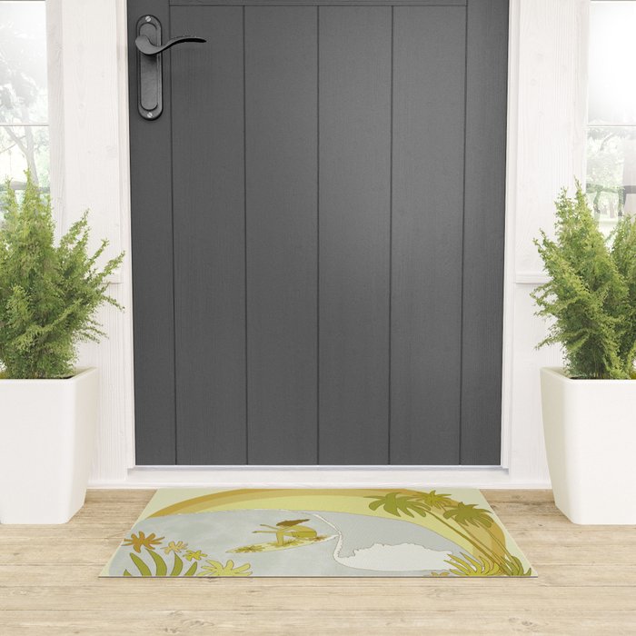 Surf Tropical daydreams by surfy birdy  Welcome Mat Gallery Image 3