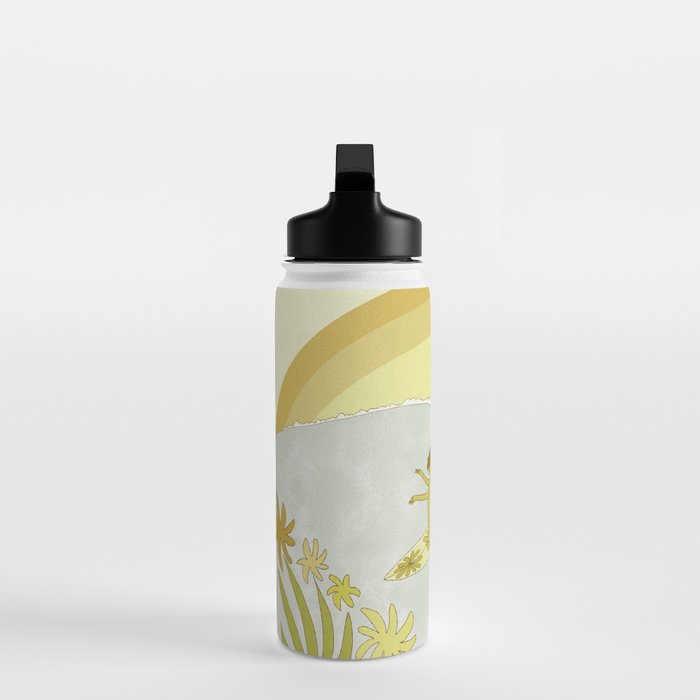 Surf Tropical daydreams by surfy birdy  Water Bottle Gallery Image 3
