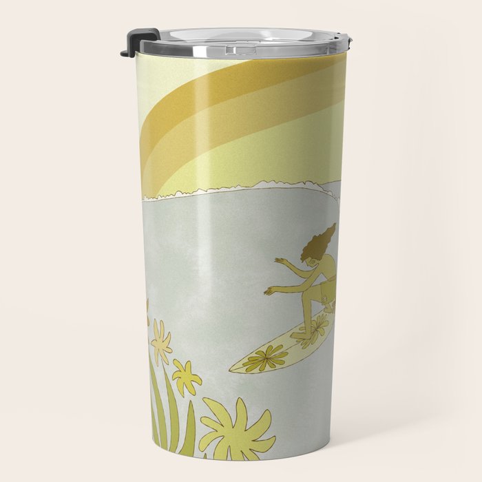 Surf Tropical daydreams by surfy birdy  Travel Mug Gallery Image 3