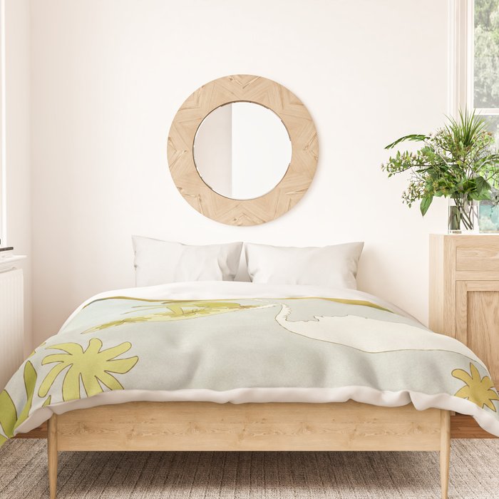 Surf Tropical daydreams by surfy birdy  Duvet Cover Gallery Image 3