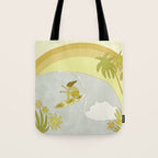 Surf Tropical daydreams by surfy birdy  Tote Bag Gallery Image 1