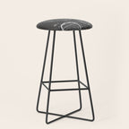 Football Helmet Patent - Football Art - Black Chalkboard Stool Gallery Image 1