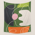 Minimal Colorful Abstract Shapes 6 Wall Tapestry Gallery Image 4