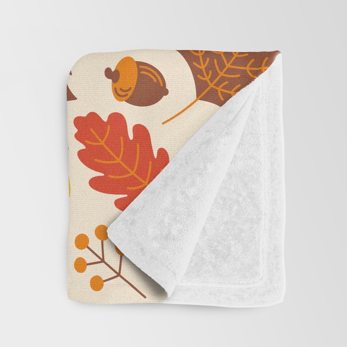 Autumn Leaves Throw Blanket Gallery Image 3