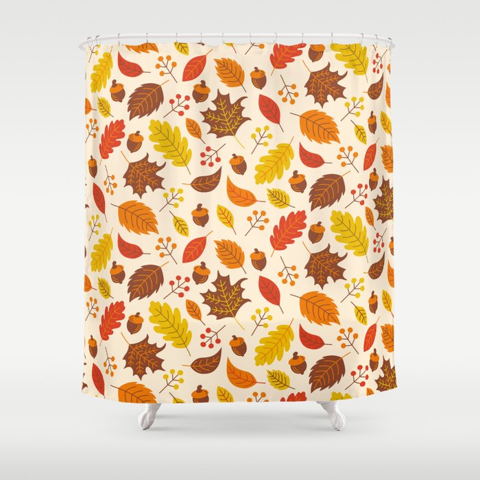 Autumn Leaves Shower Curtain Gallery Image 1