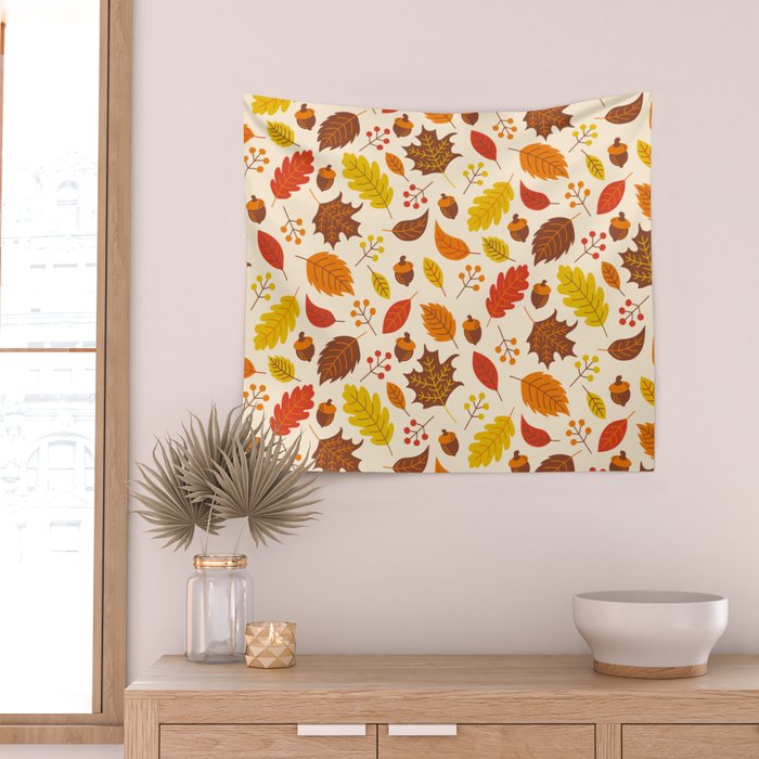Autumn Leaves Wall Tapestry Gallery Image 2