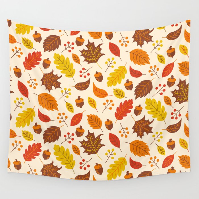 Autumn Leaves Wall Tapestry Gallery Image 4