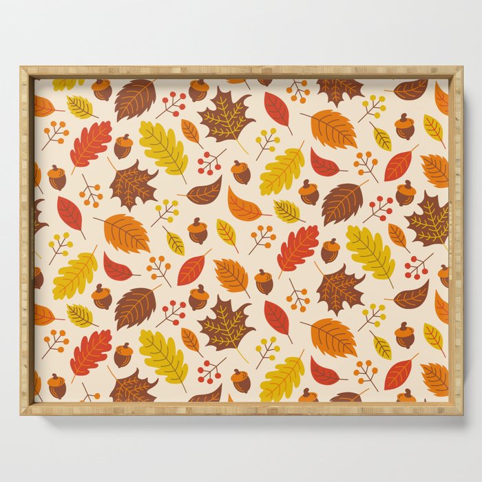 Autumn Leaves Serving Tray Gallery Image 1