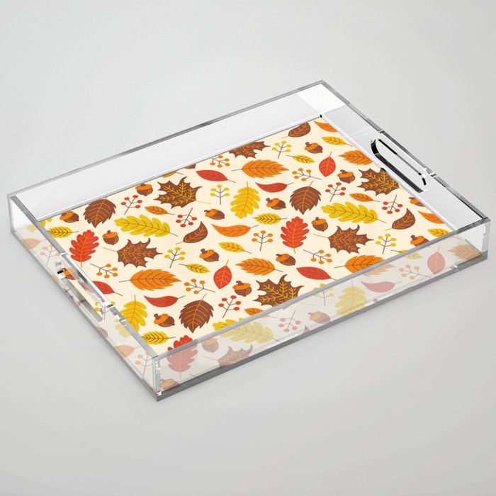 Autumn Leaves Acrylic Tray Gallery Image 1
