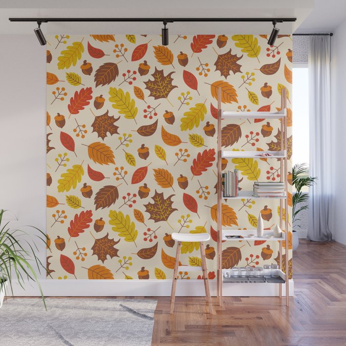 Autumn Leaves Wall Mural Gallery Image 1