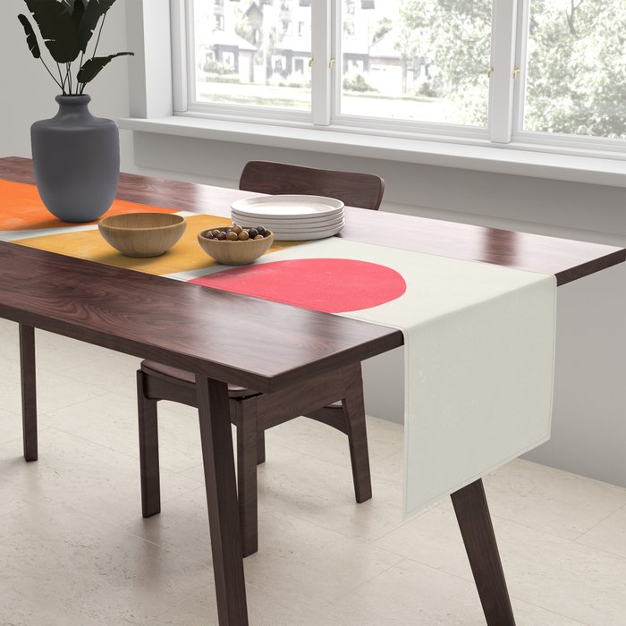 Pebbles: Mid Century Abstraction Table Runner Gallery Image 2