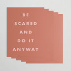 Inspirational Bravery Quote in Terra Cotta Wrapping Paper Gallery Image 3
