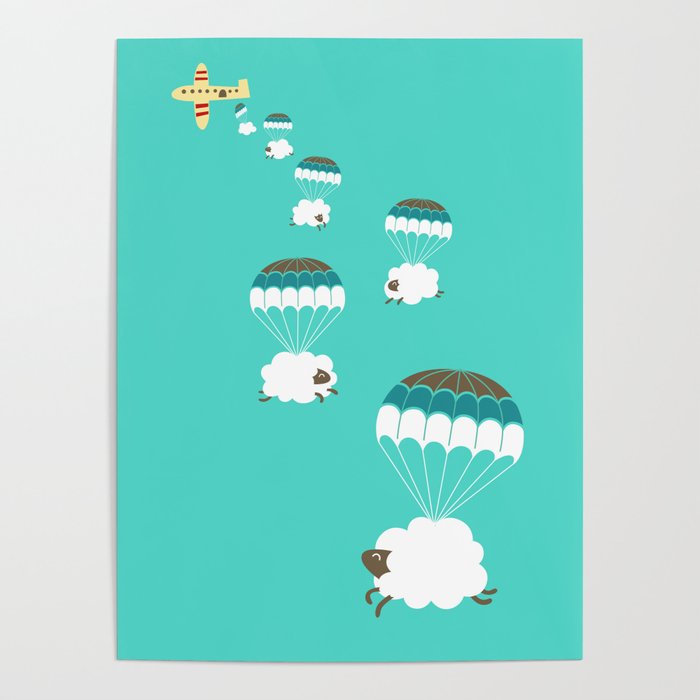 Sheepy clouds Poster Gallery Image 1