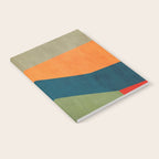 Modern Fall Abstract Artwork Green Orange Yellow Art Notebook Gallery Image 2