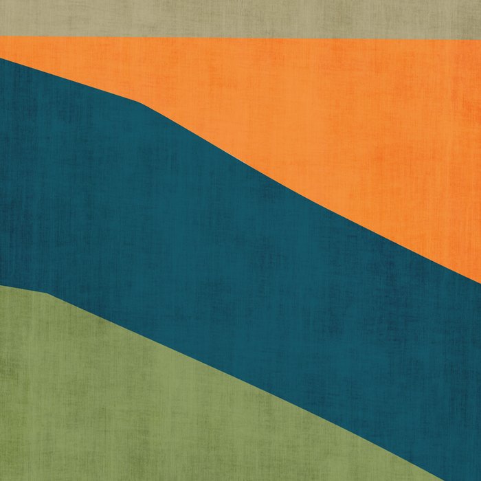 Modern Fall Abstract Artwork Green Orange Yellow Art Coffee Mug Gallery Image 2