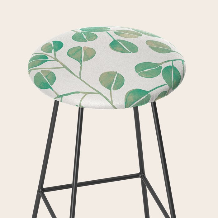Silver Dollar Eucalyptus - Mint Palette Stool Gallery Image 2