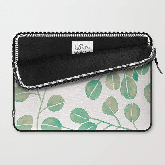 Silver Dollar Eucalyptus - Mint Palette Laptop Sleeve Gallery Image 2