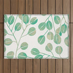 Silver Dollar Eucalyptus - Mint Palette Outdoor Rug Gallery Image 1