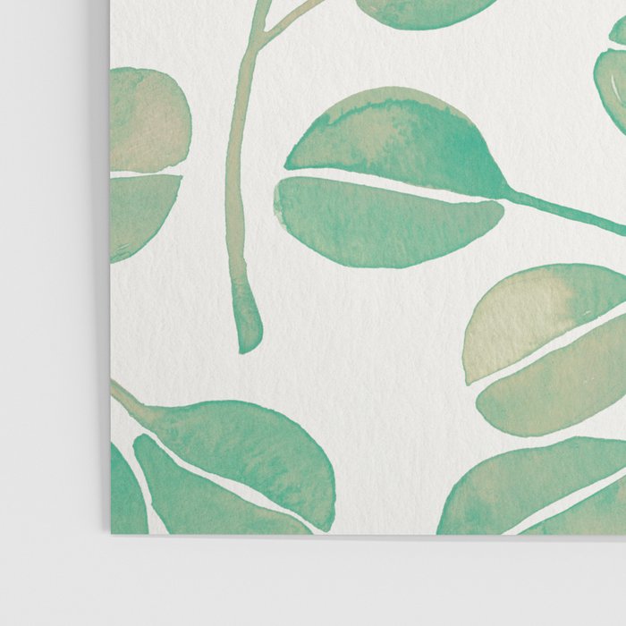 Silver Dollar Eucalyptus - Mint Palette Poster Gallery Image 3