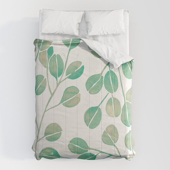 Silver Dollar Eucalyptus - Mint Palette Comforter Gallery Image 6