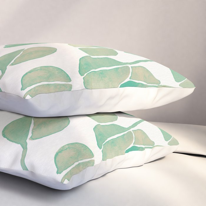 Silver Dollar Eucalyptus - Mint Palette Pillow Sham Gallery Image 3