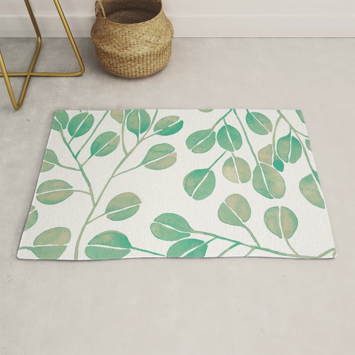 Silver Dollar Eucalyptus - Mint Palette Rug Gallery Image 1