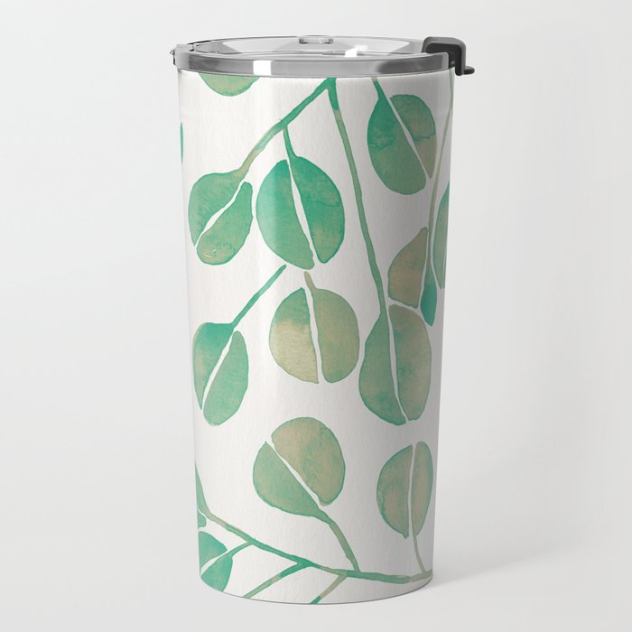 Silver Dollar Eucalyptus - Mint Palette Travel Mug Gallery Image 2