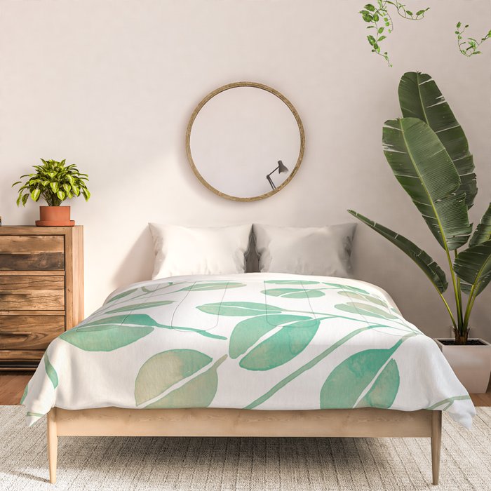Silver Dollar Eucalyptus - Mint Palette Comforter Gallery Image 3
