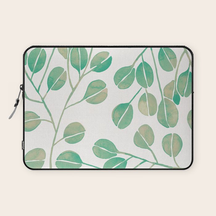 Silver Dollar Eucalyptus - Mint Palette Laptop Sleeve Gallery Image 1