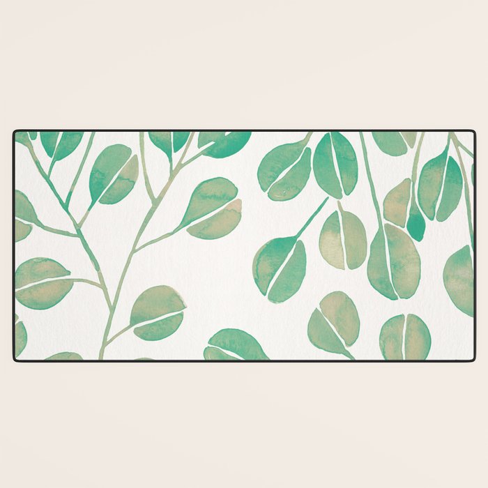 Silver Dollar Eucalyptus - Mint Palette Desk Mat Gallery Image 3