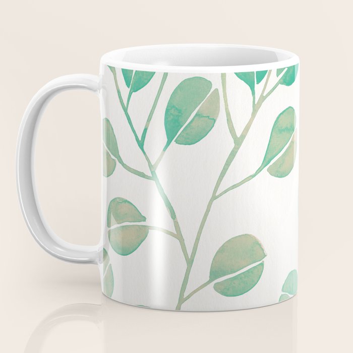 Silver Dollar Eucalyptus - Mint Palette Coffee Mug Gallery Image 3