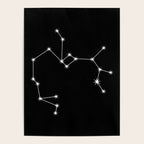 Sagittarius Zodiac Star Constellation Line Art Black Poster Gallery Image 4