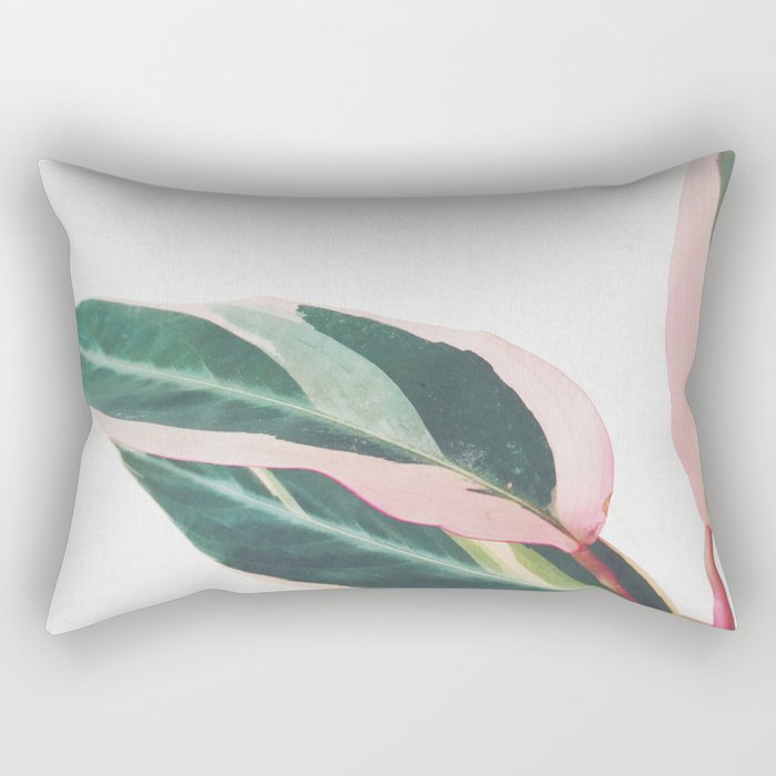 Pink Leaves II Rectangular Pillow Gallery Image 2