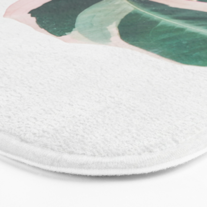 Pink Leaves II Bath Mat Gallery Image 3