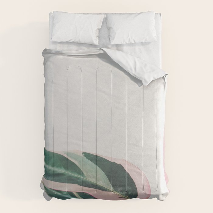 Pink Leaves II Comforter Gallery Image 1
