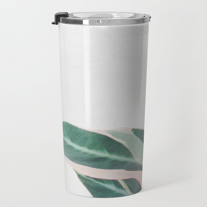 Pink Leaves II Travel Mug Gallery Image 3