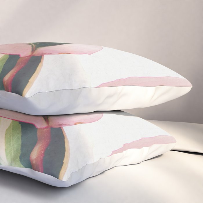 Pink Leaves II Pillow Sham Gallery Image 3