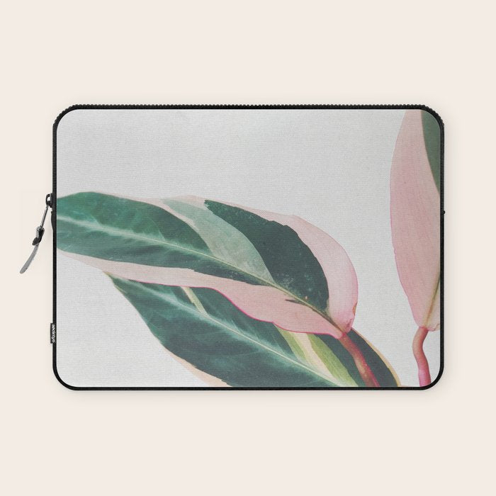 Pink Leaves II Laptop Sleeve Gallery Image 1