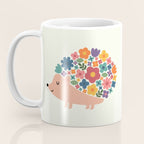 Floral Hedgehog Coffee Mug Gallery Image 3
