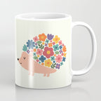 Floral Hedgehog Coffee Mug Gallery Image 1